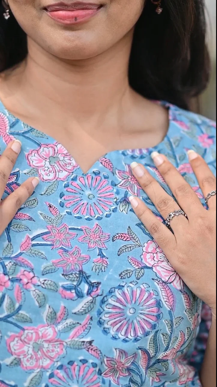 Madhu (Floral-Blue) - Image 3