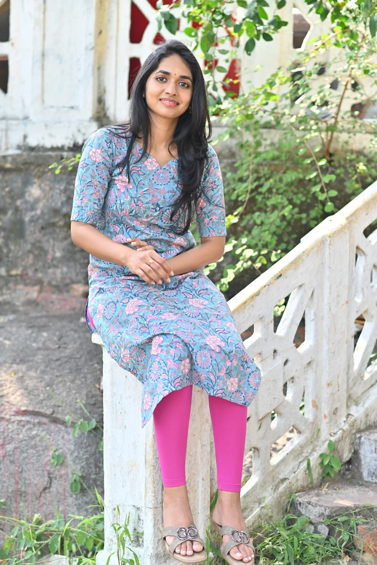 Madhu (Floral-Blue) - Image 4