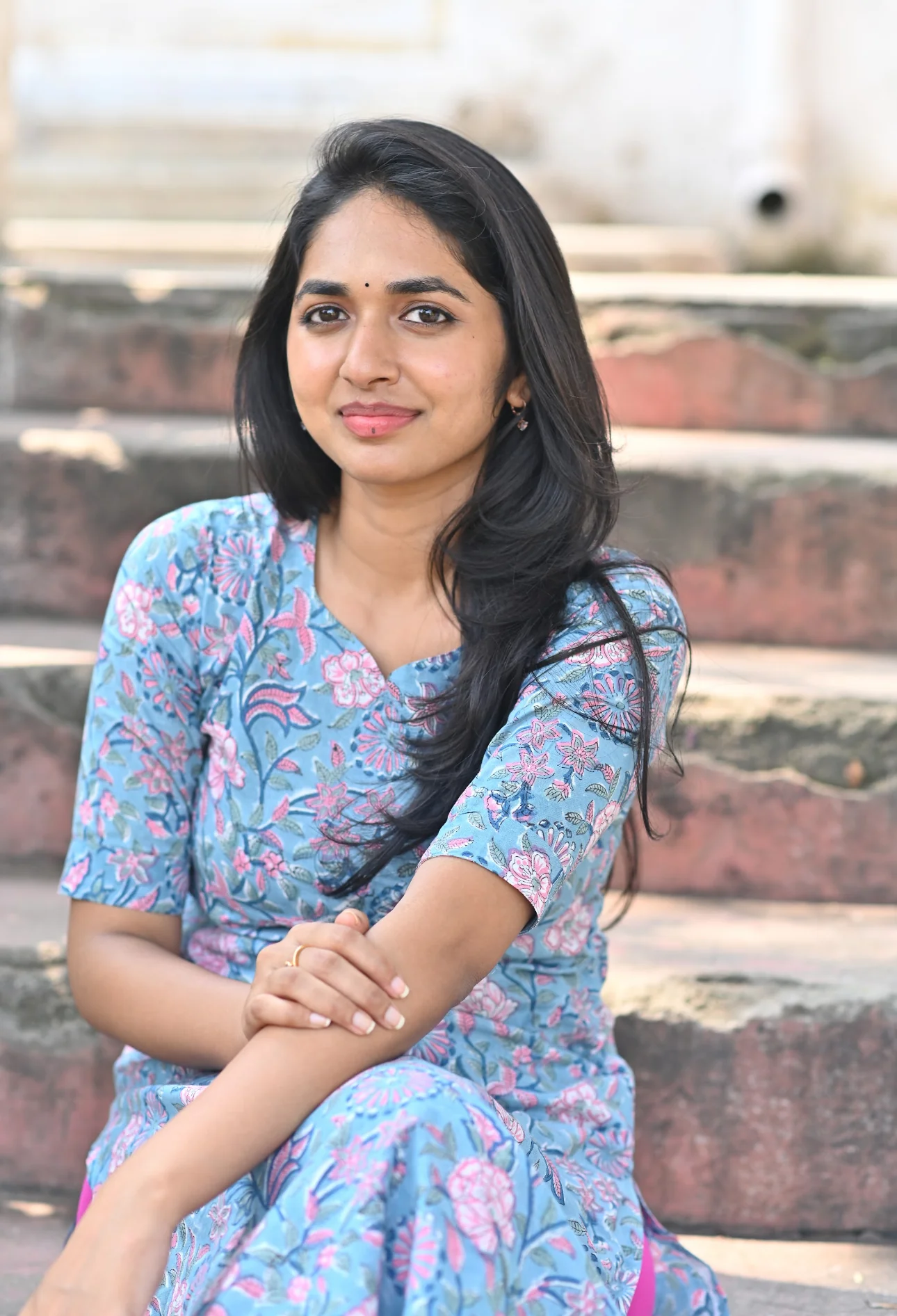 Madhu (Floral-Blue) - Image 5