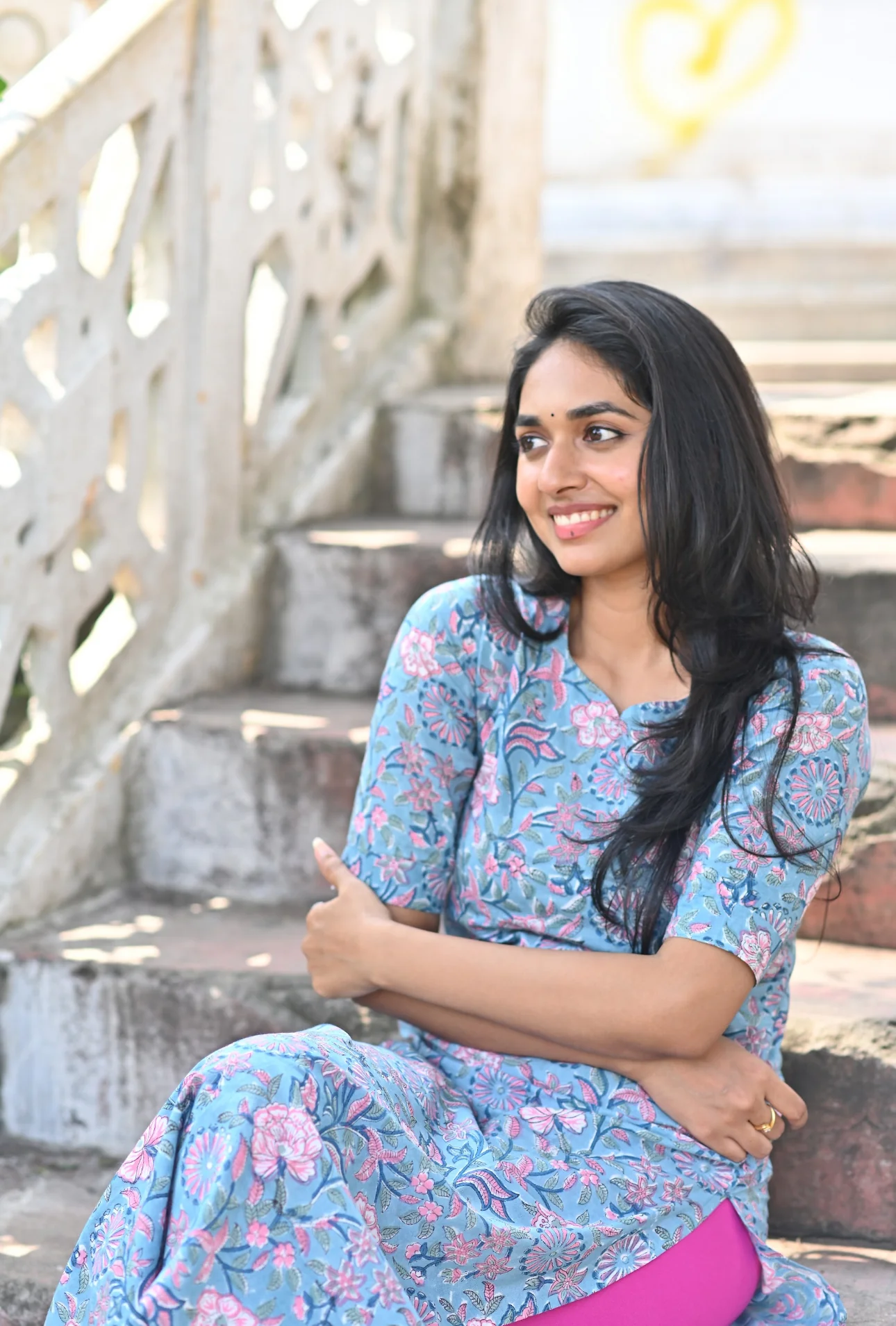 Madhu (Floral-Blue) - Image 7