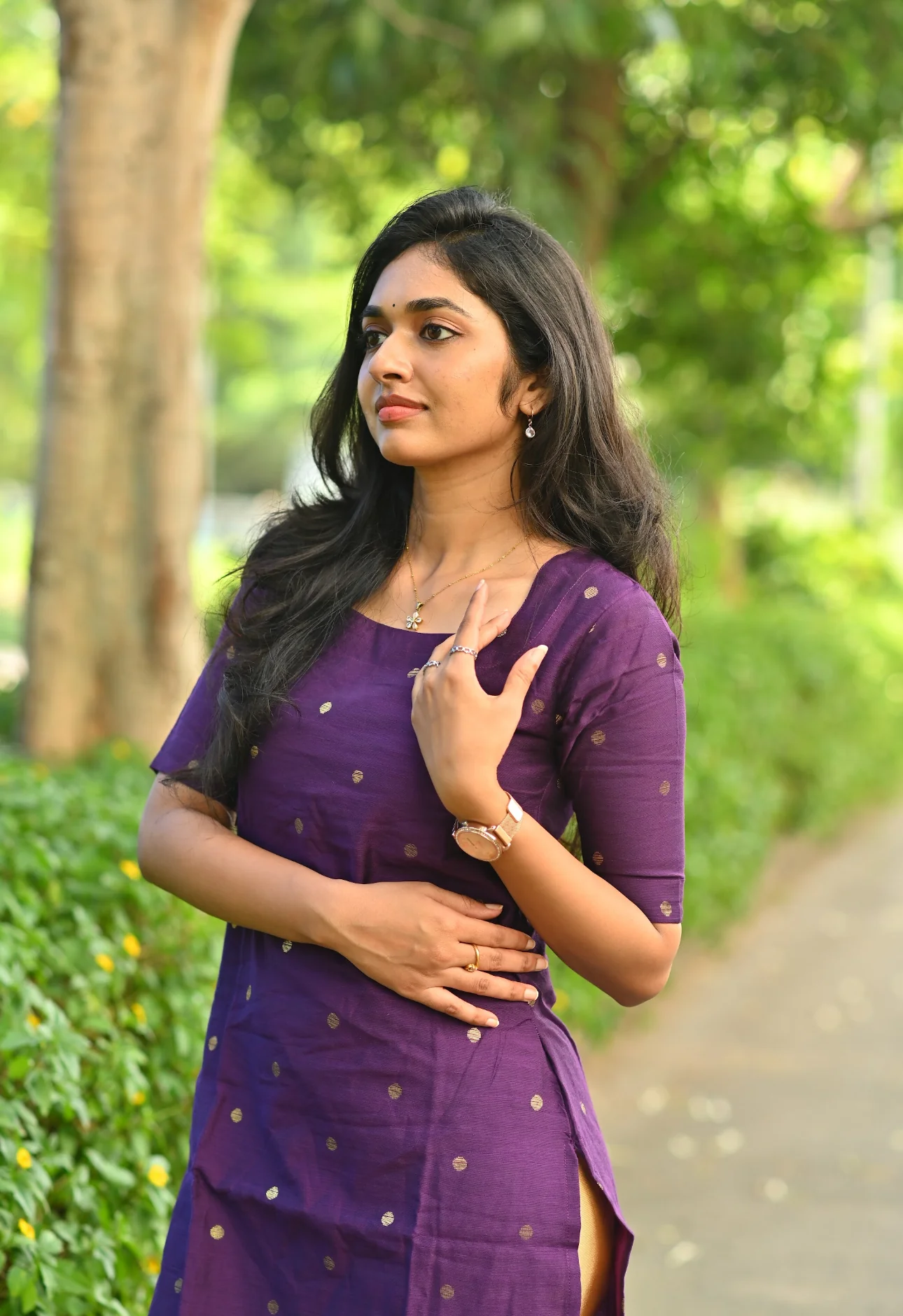 Preethi-Violet kurti - Image 11