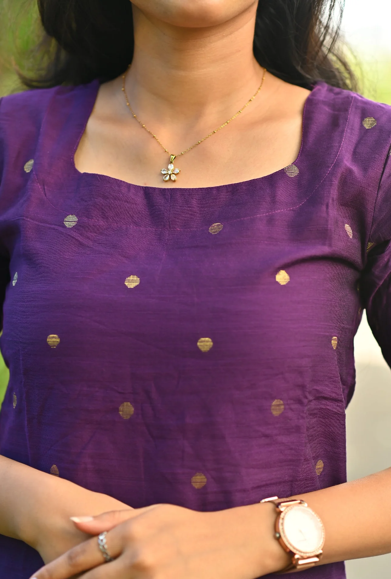Preethi-Violet kurti - Image 5