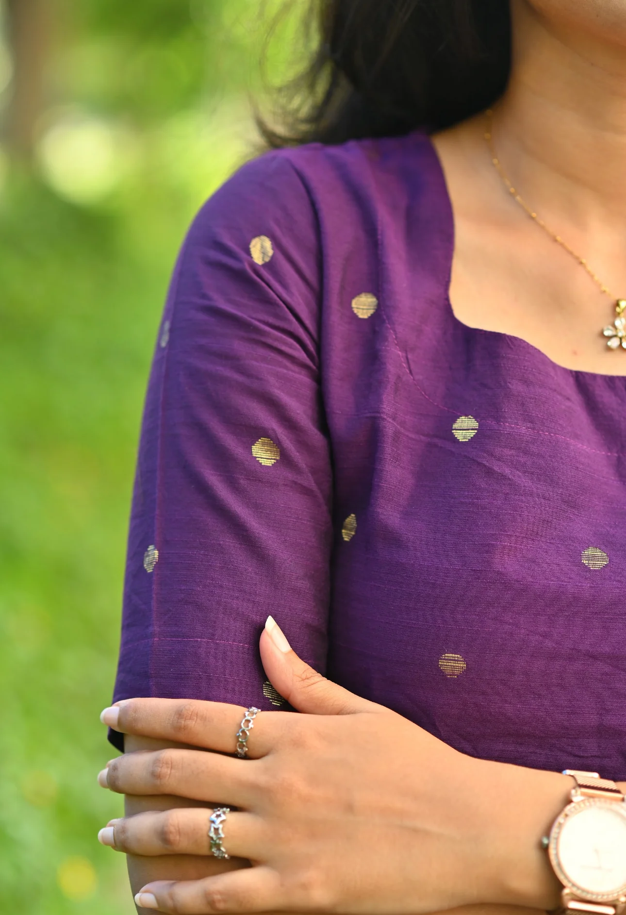 Preethi-Violet kurti - Image 8